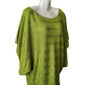 ASHLEY STEWART GREEN BATWING SWEATER SIZE 14/16